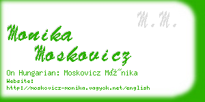 monika moskovicz business card
